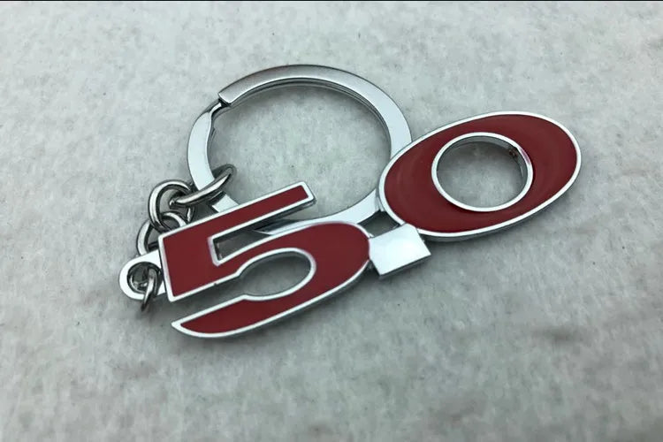 5.0 Keychain For Ford Mustang Shelby GT500 Car Keys Keychains Accessories Key Pendant Keycase Key Ring