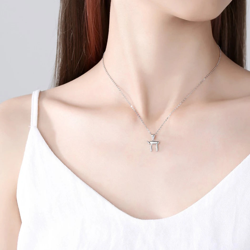 Chai Pendant Necklace – Jewish Life Symbol Jewelry for Women & Men