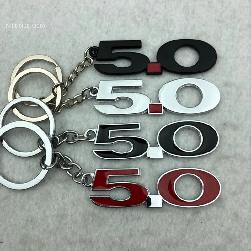GT500 Mustang Car Keychain | Stylish 5.0 Key Ring Accessory