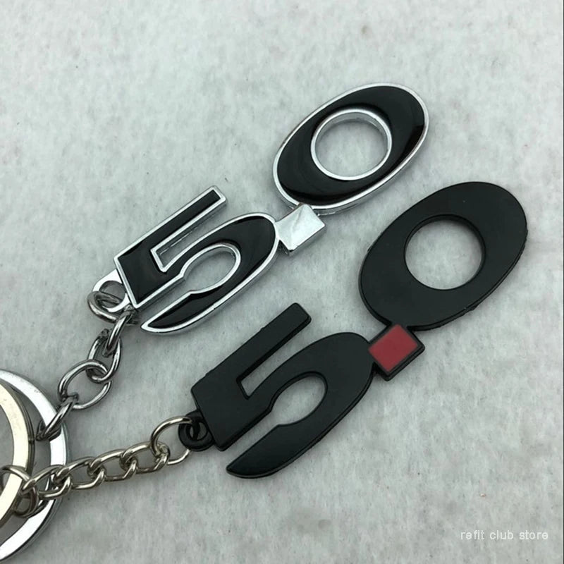 5.0 Keychain For Ford Mustang Shelby GT500 Car Keys Keychains Accessories Key Pendant Keycase Key Ring