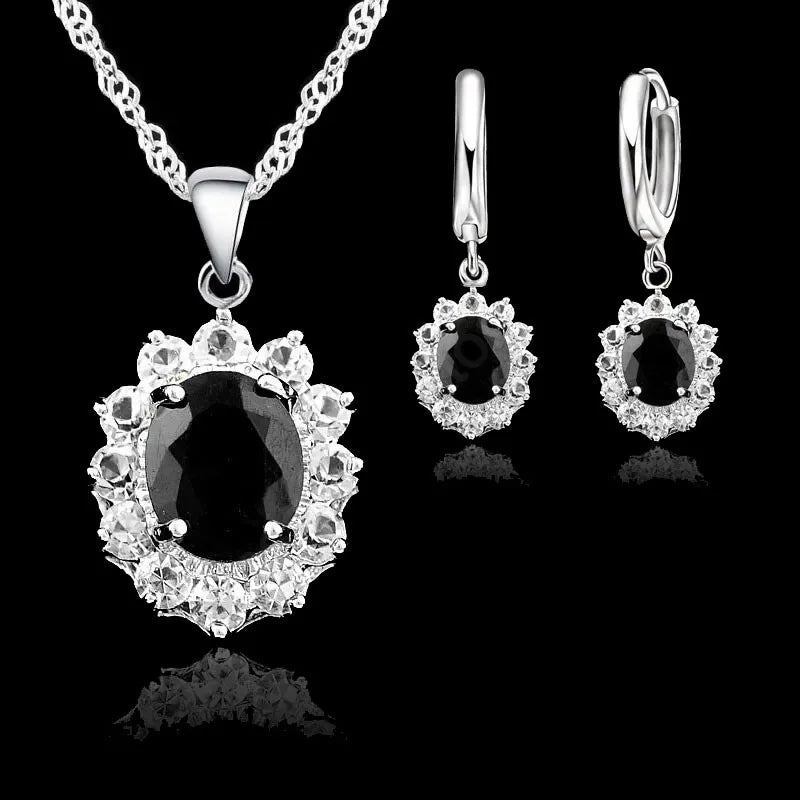Luxury Bridal Jewelry Set – Cubic Zirconia Necklace & Earrings for Women