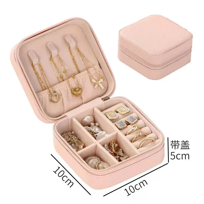 Jewelry Travel Case – Compact Organizer for Earrings, Rings & Necklaces