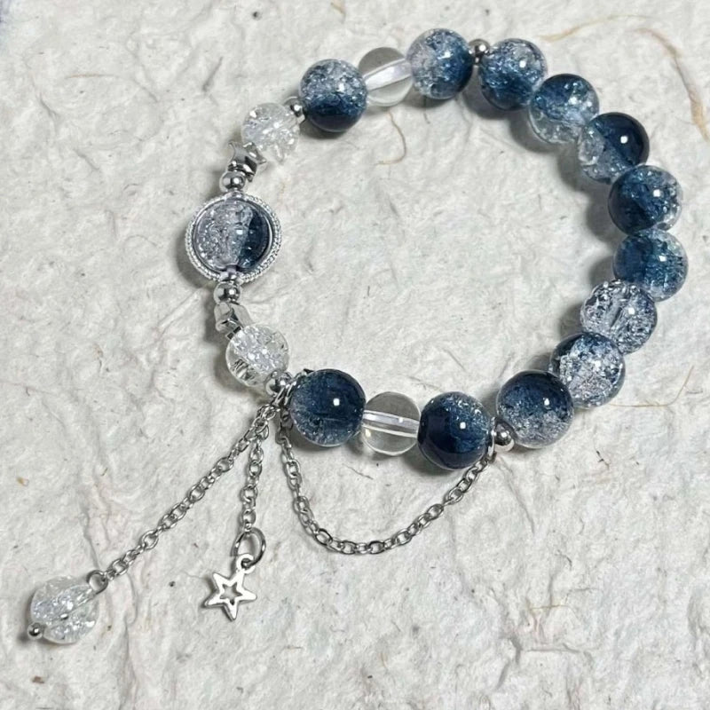 925 Silver Adjustable Bracelet – Simple Beaded Design for Women