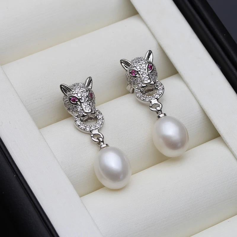 Freshwater Pearl Drop Earrings – Elegant Jewelry Gift for Women