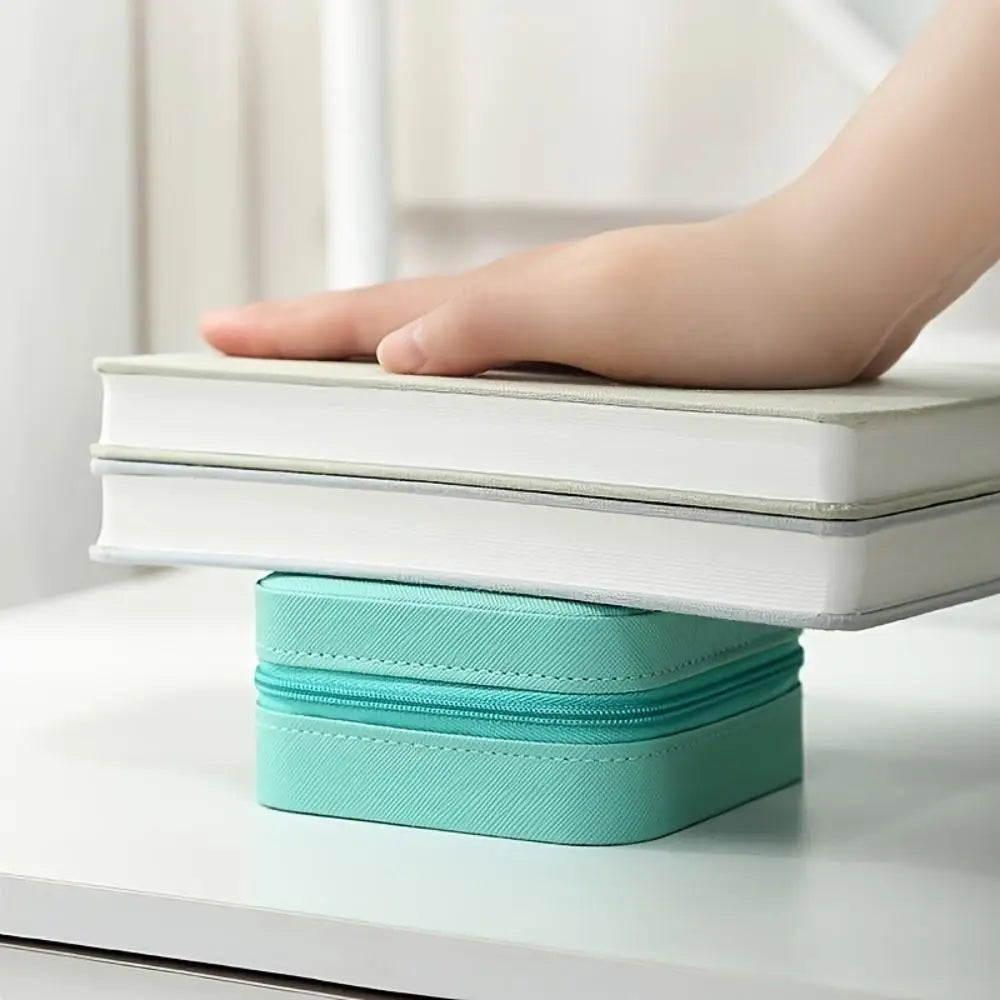 Mini Jewelry Box – Portable Travel Organizer for Earrings & Necklaces