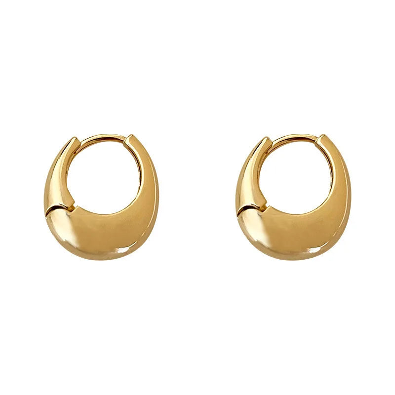 925 Sterling Silver Hoop Earrings – Vintage Round Design for Women