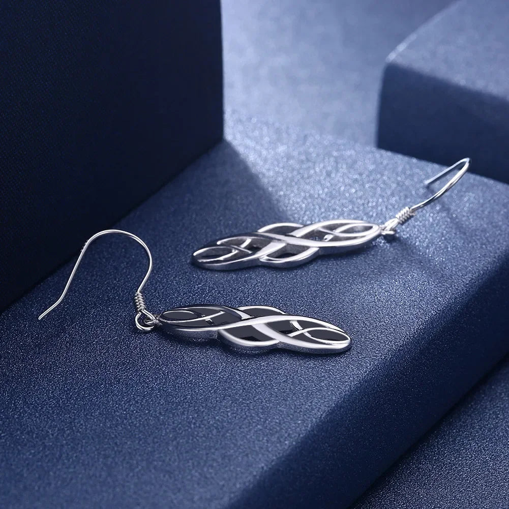 Luxury Sterling Silver Earrings | Classic Hook Design for Women