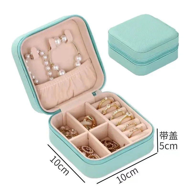 Jewelry Travel Case – Compact Organizer for Earrings, Rings & Necklaces