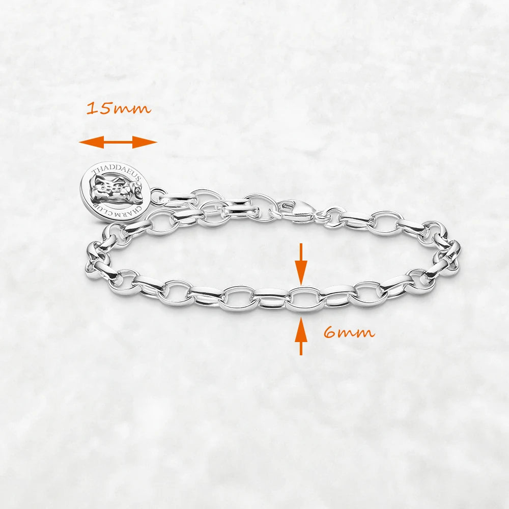 Trendy Bear Bracelet | 925 Silver Charm Jewelry Accessory