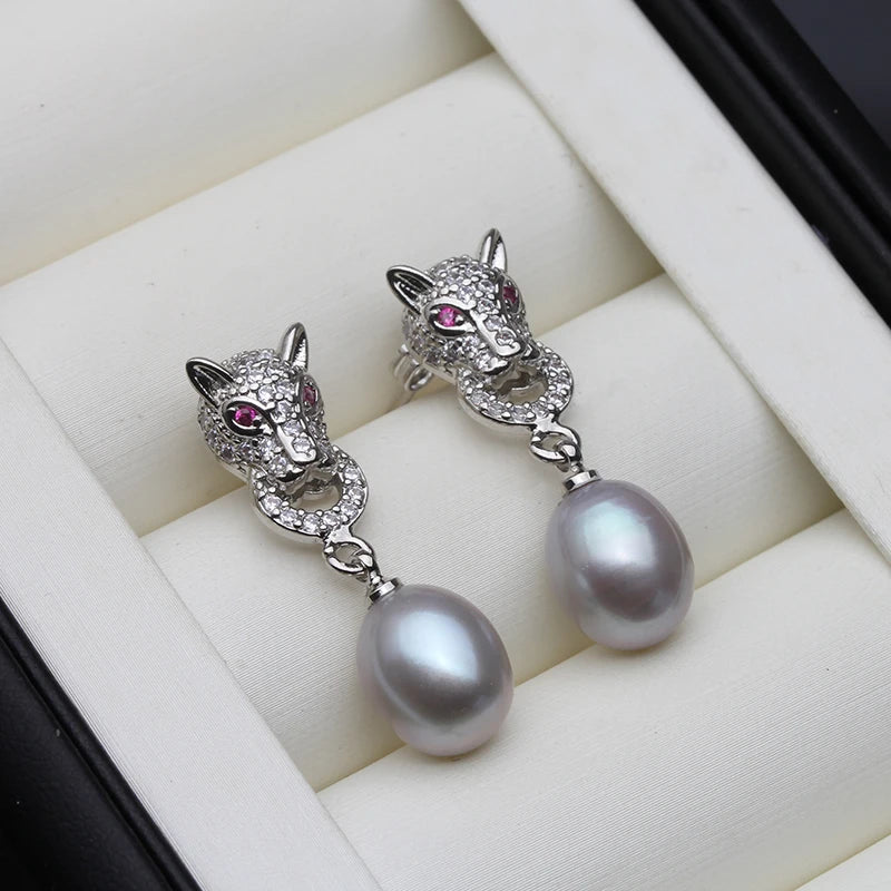 Freshwater Pearl Drop Earrings – Elegant Jewelry Gift for Women