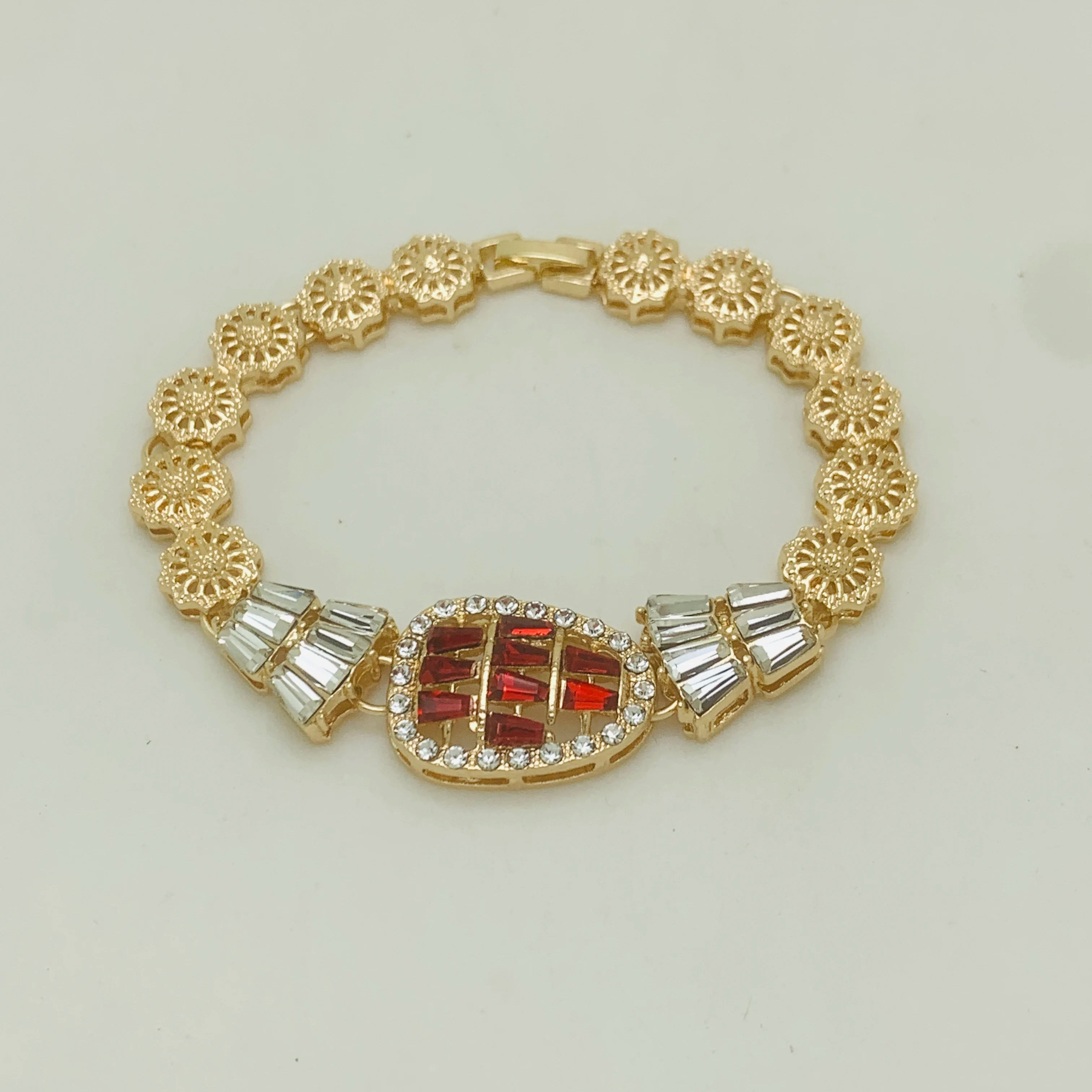 Gold Color Bridal Jewelry Set – Nigerian Wedding Necklace & Earrings