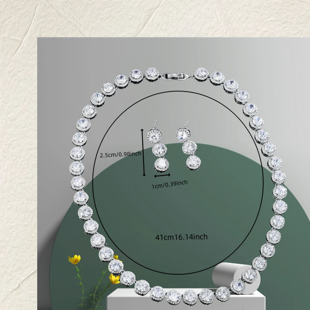 Women’s Fashion Jewelry Set | Necklace & Earrings Party Gift