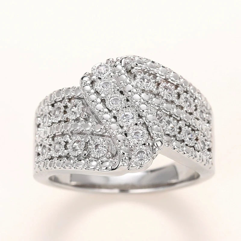 Gorgeous Silver Wedding Ring – Elegant Anniversary Jewelry for Women