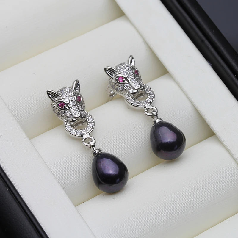 Freshwater Pearl Drop Earrings – Elegant Jewelry Gift for Women