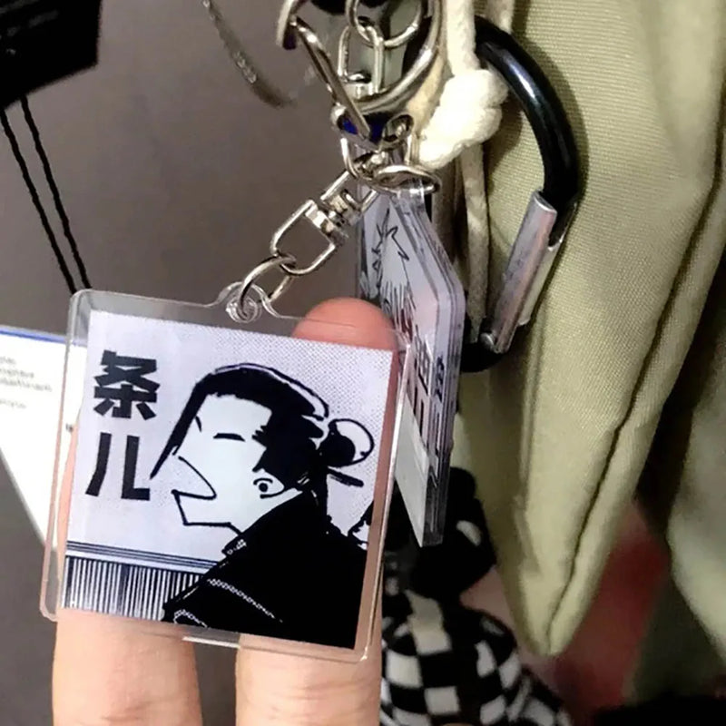 Anime Satoru Gojo Geto Suguru Key Chain Cute Bag Backpack Pendant Acrylic Couple Keychains Accessories ﻿