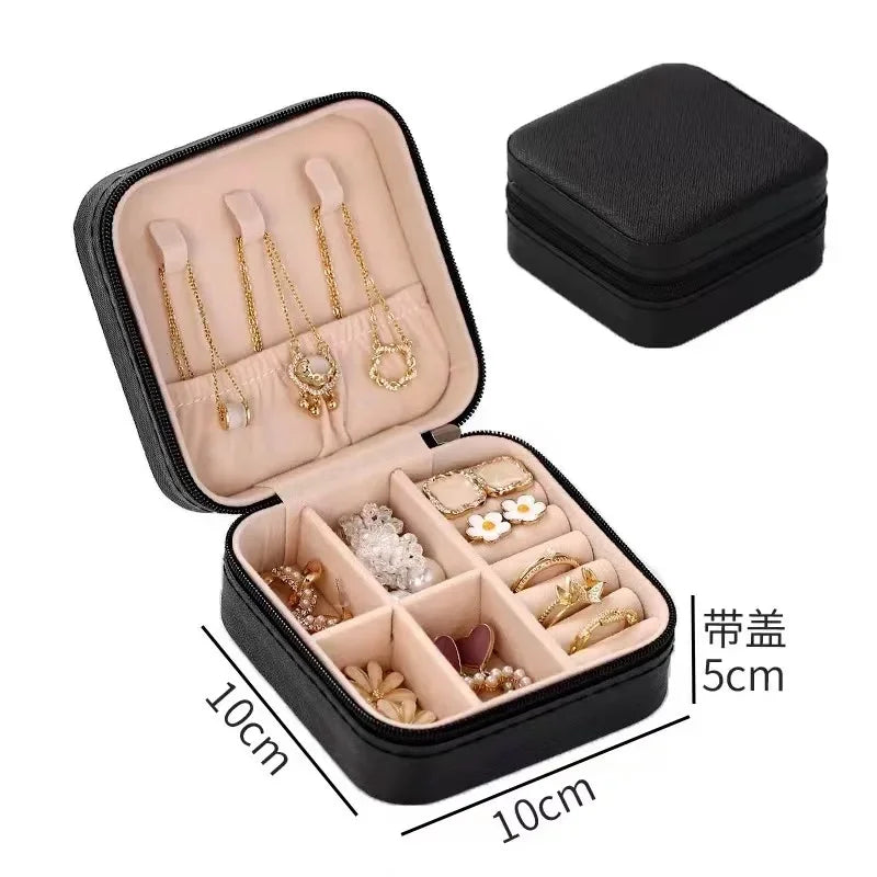 Jewelry Travel Case – Compact Organizer for Earrings, Rings & Necklaces