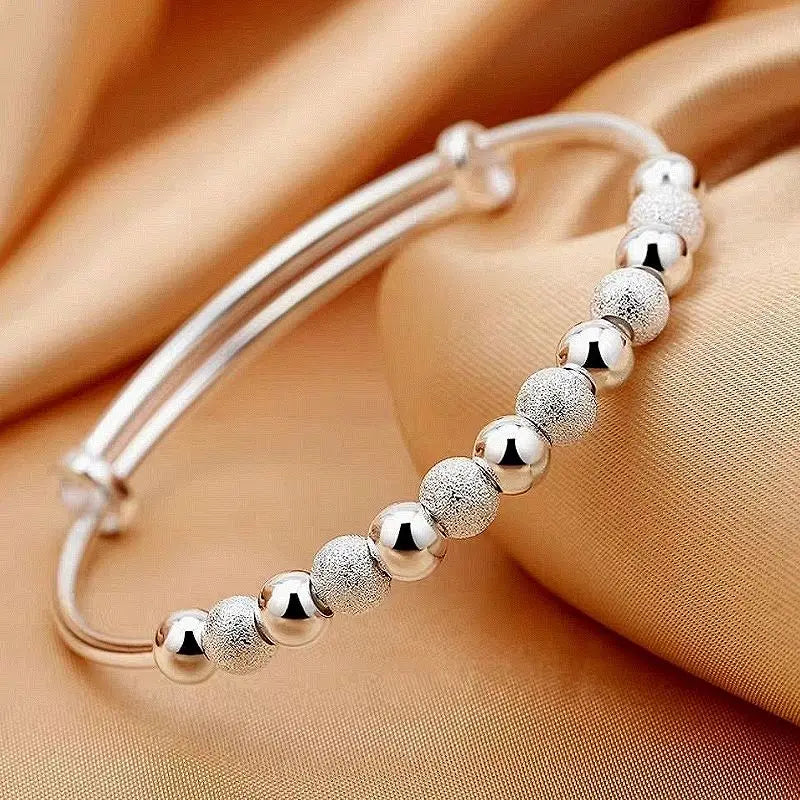 Luxury Charm Bead Bracelet – 925 Silver Color Wedding & Party Jewelry