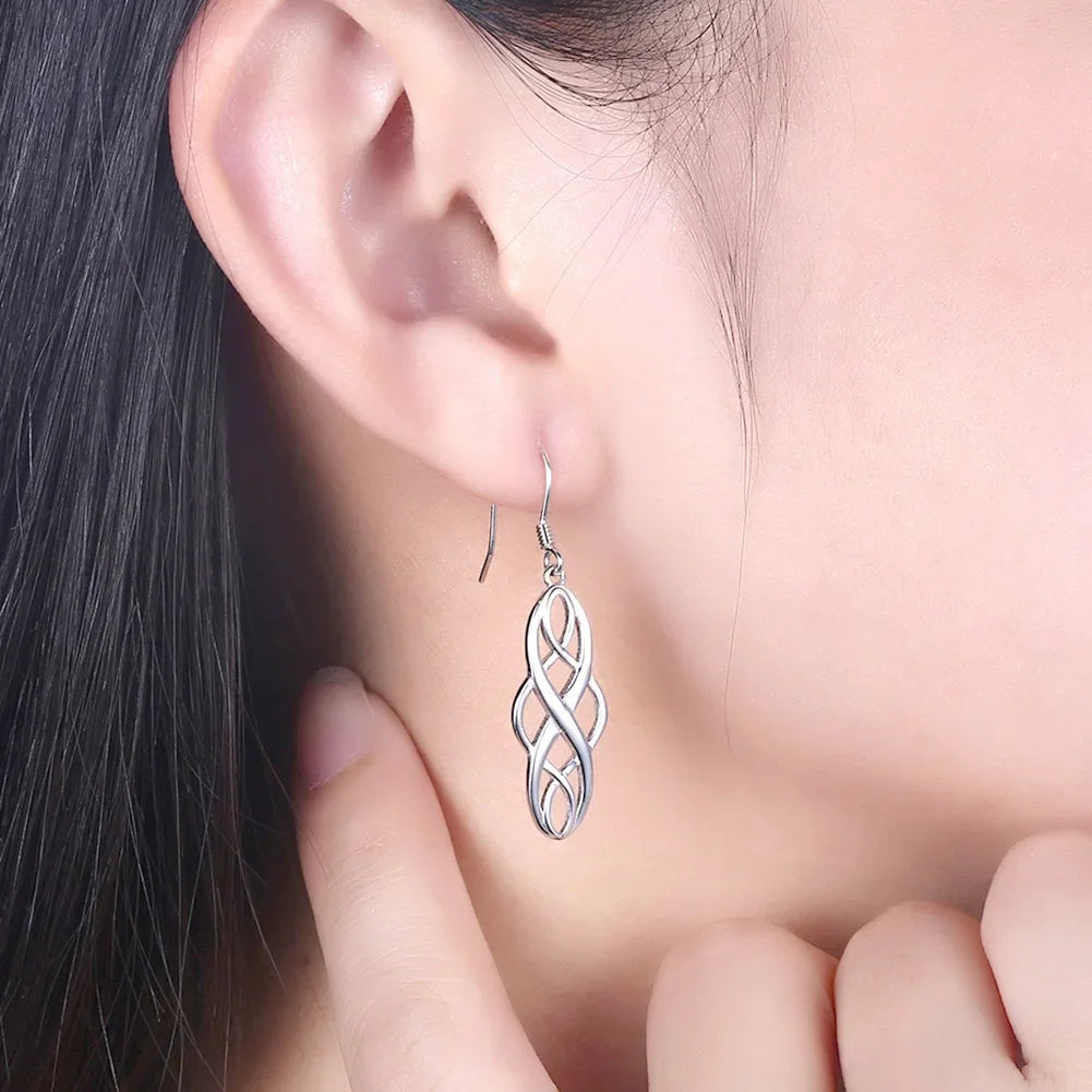 Luxury Sterling Silver Earrings | Classic Hook Design for Women