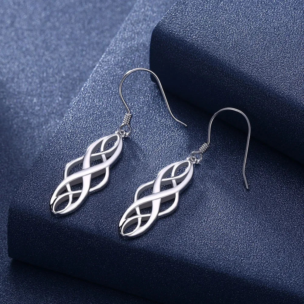 Luxury Sterling Silver Earrings | Classic Hook Design for Women