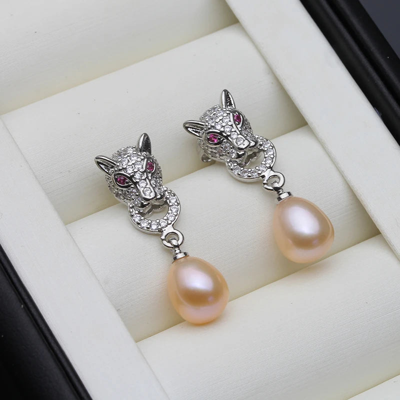 Freshwater Pearl Drop Earrings – Elegant Jewelry Gift for Women