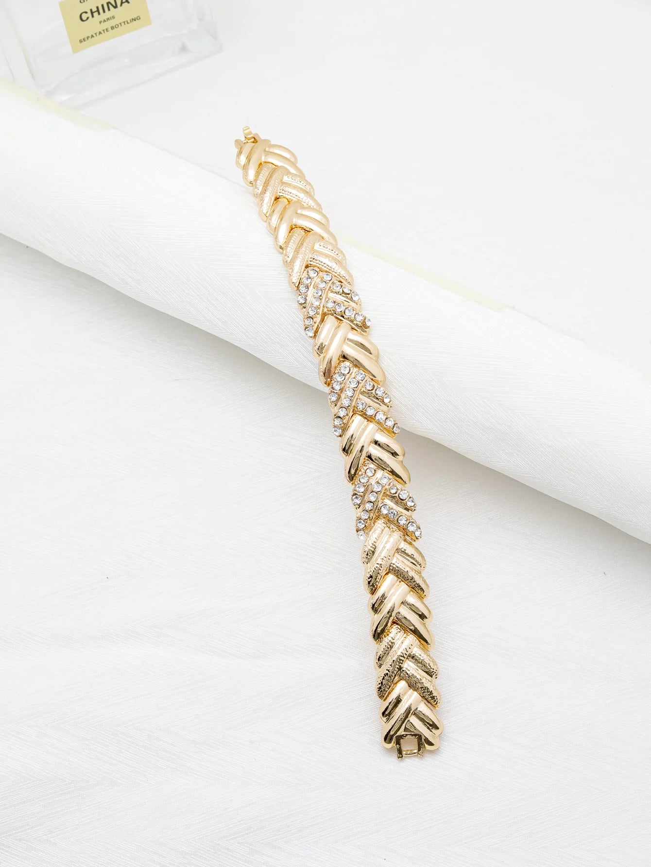 Luxury 18K Gold Plated Dubai Jewelry Set – Necklace, Earrings, Bracelet & Ring for Women