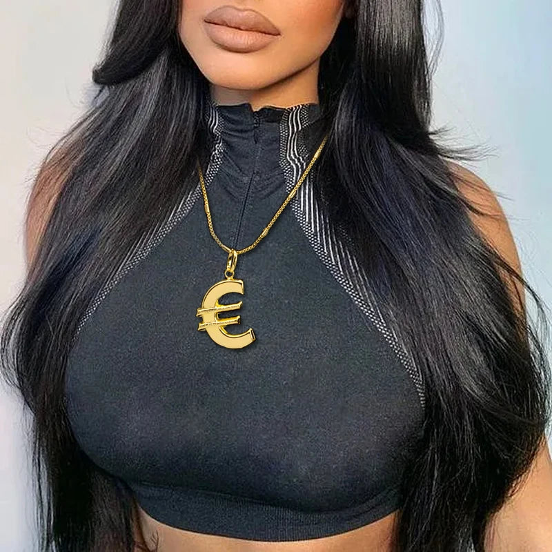 Euro Pattern Pendant Necklace – African Costume Jewelry for Women