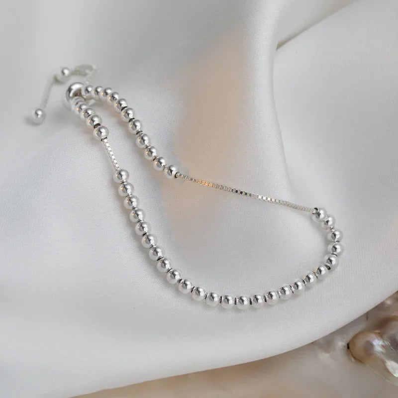 Unisex Sterling Silver Adjustable Bracelet – Elegant Handmade Jewelry