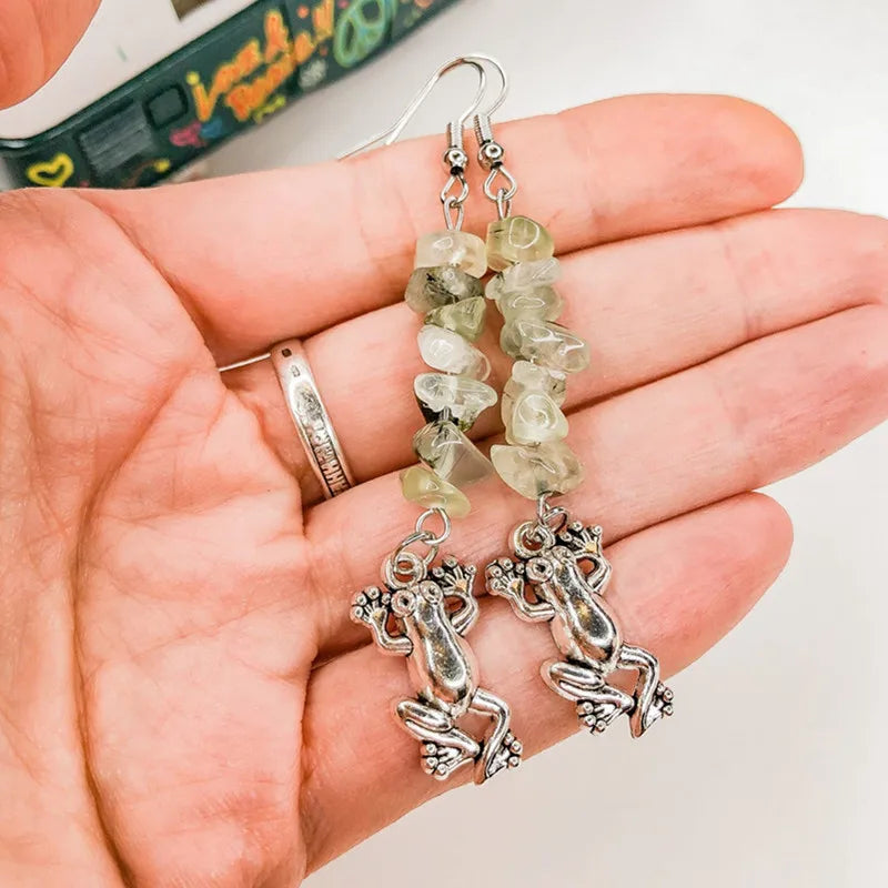 Celestial Crystal Earrings | Frog & Fairy Inspired Indie Jewelry