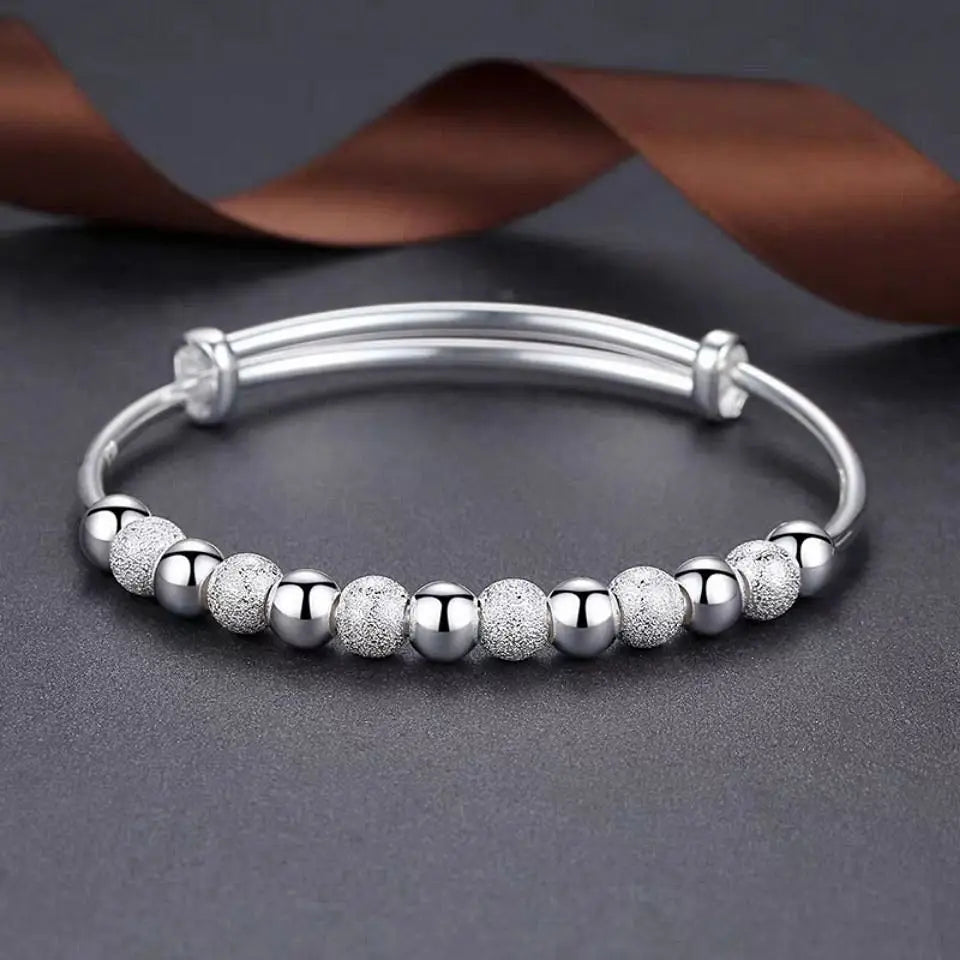 Luxury Charm Bead Bracelet – 925 Silver Color Wedding & Party Jewelry