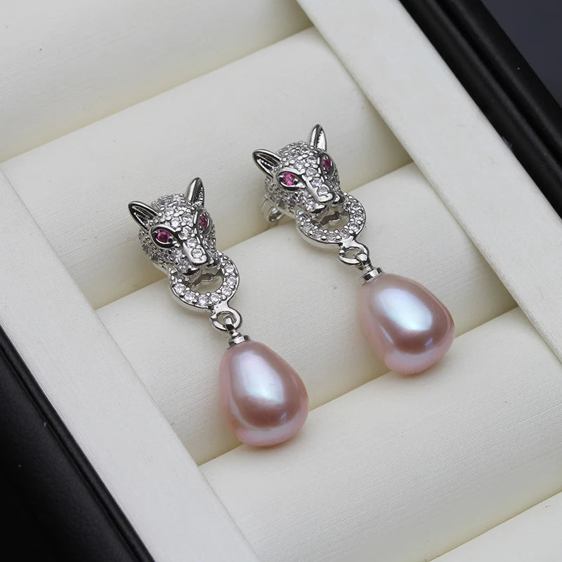 Freshwater Pearl Drop Earrings – Elegant Jewelry Gift for Women